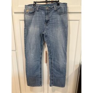 Cinch Mens Jeans Medium Wash Straight Leg Cowboy casual Denim Pants Size 40x34